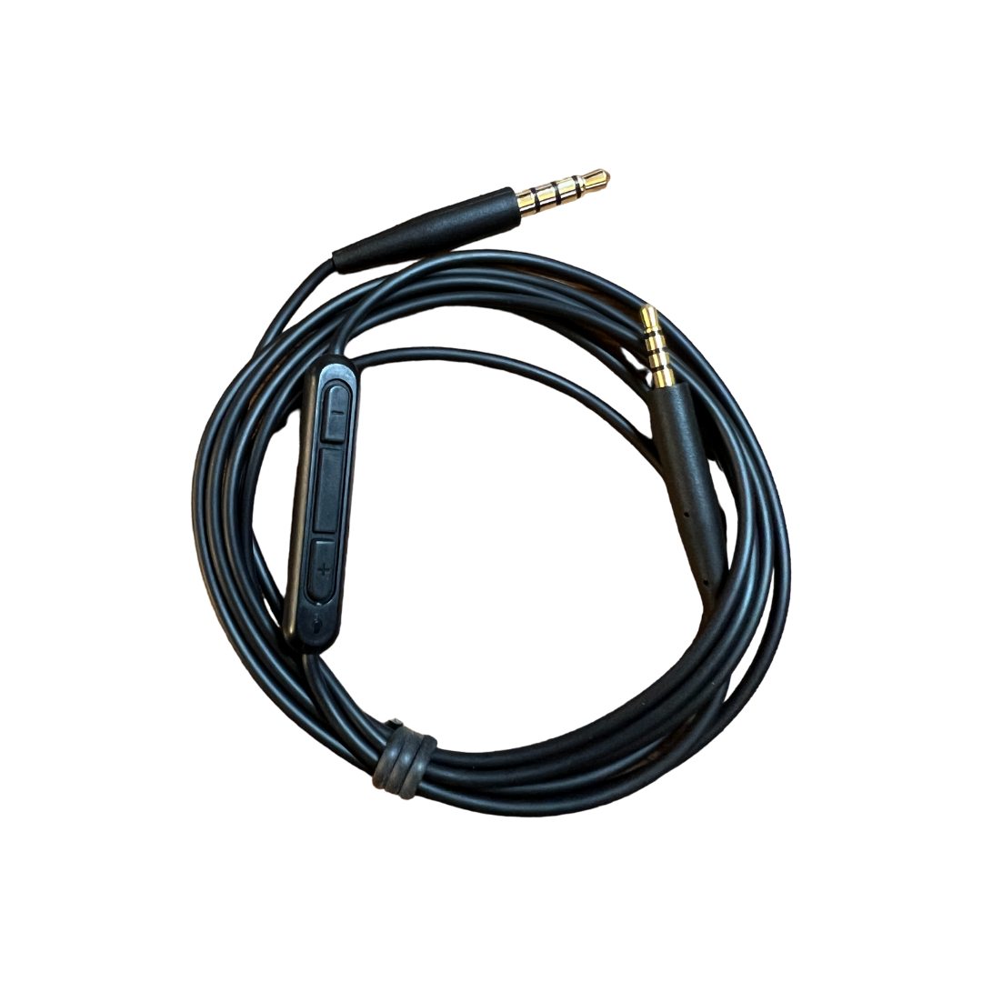 CS Replacement Bose Headphones Extension Cable Cord Mic and Volume Control - NC700 QC45 QC35 QC35 II QC25 OE2 OE2i SoundLink SoundLink II SoundTrue - CentralSound