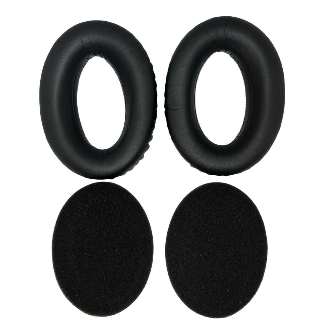 CentralSound Replacement Ear Pads Cushion Set for Sennheiser HD650 HD600 HD580 HD660S HD565 HD545 HD535 HD6XX HD58X Headphones | Velour | Protein Leather | Black - CentralSound