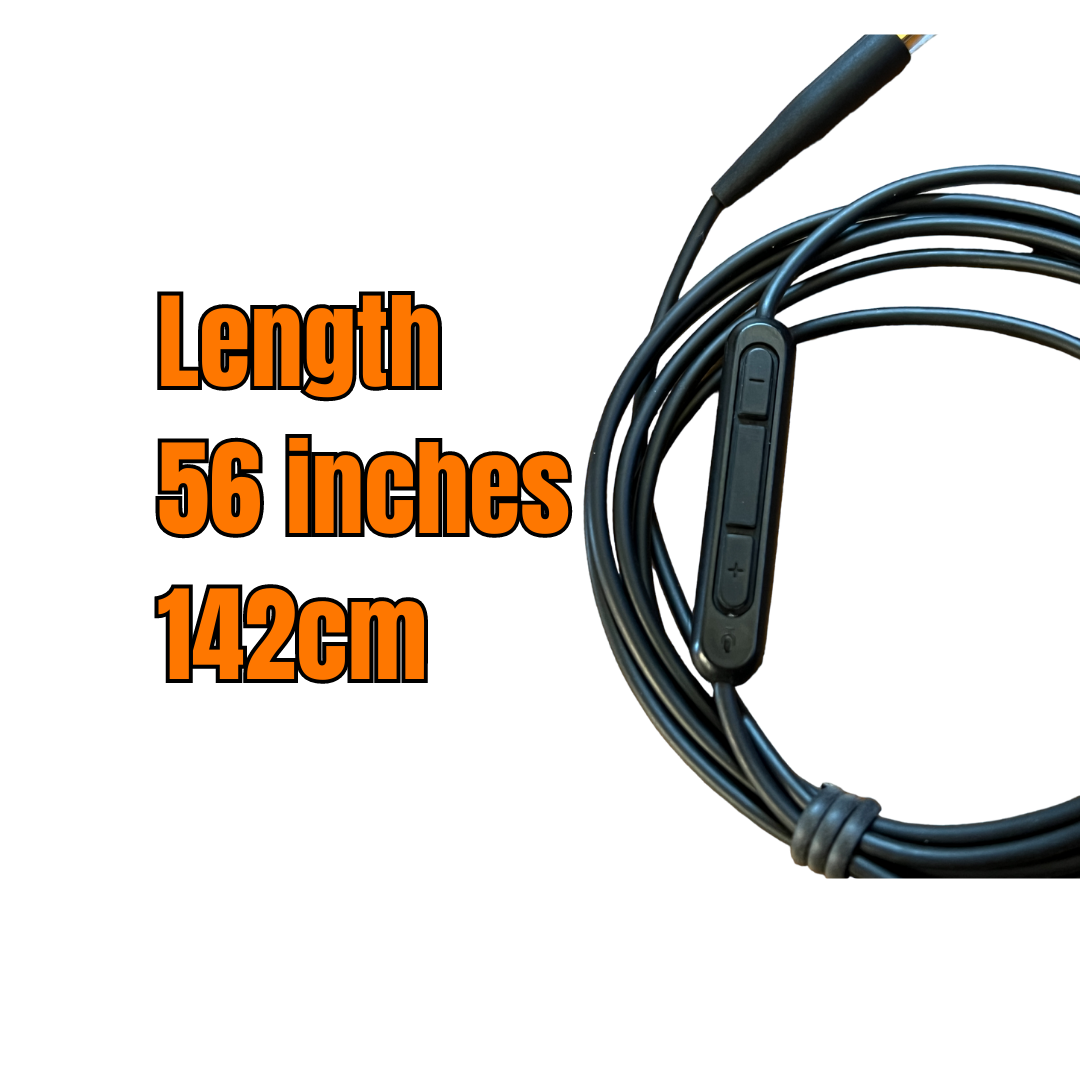 CS Replacement Bose Headphones Extension Cable Cord Mic and Volume Control - NC700 QC45 QC35 QC35 II QC25 OE2 OE2i SoundLink SoundLink II SoundTrue - CentralSound