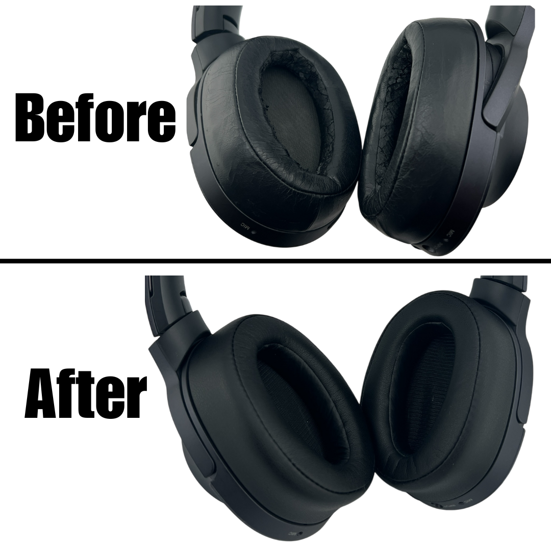 CS Replacement Ear Pad Cushions for Sony MDR-100ABN WH-H900N Headphones