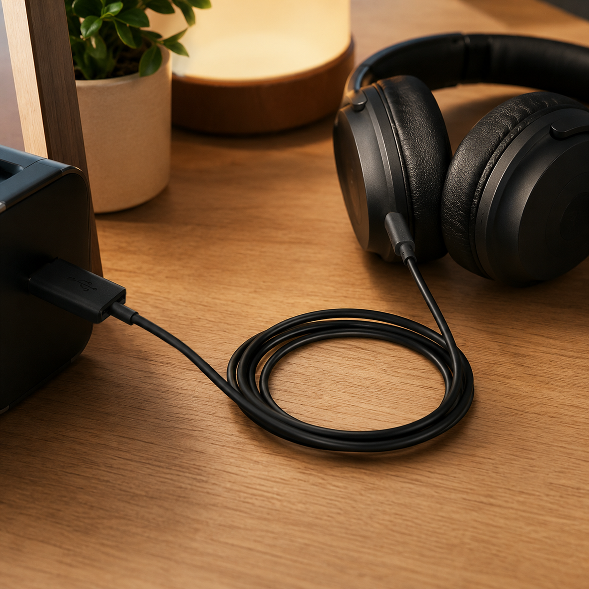USB-A to USB-C Charging Cable for Headphones | Compatible with Sony, Bose and Beats