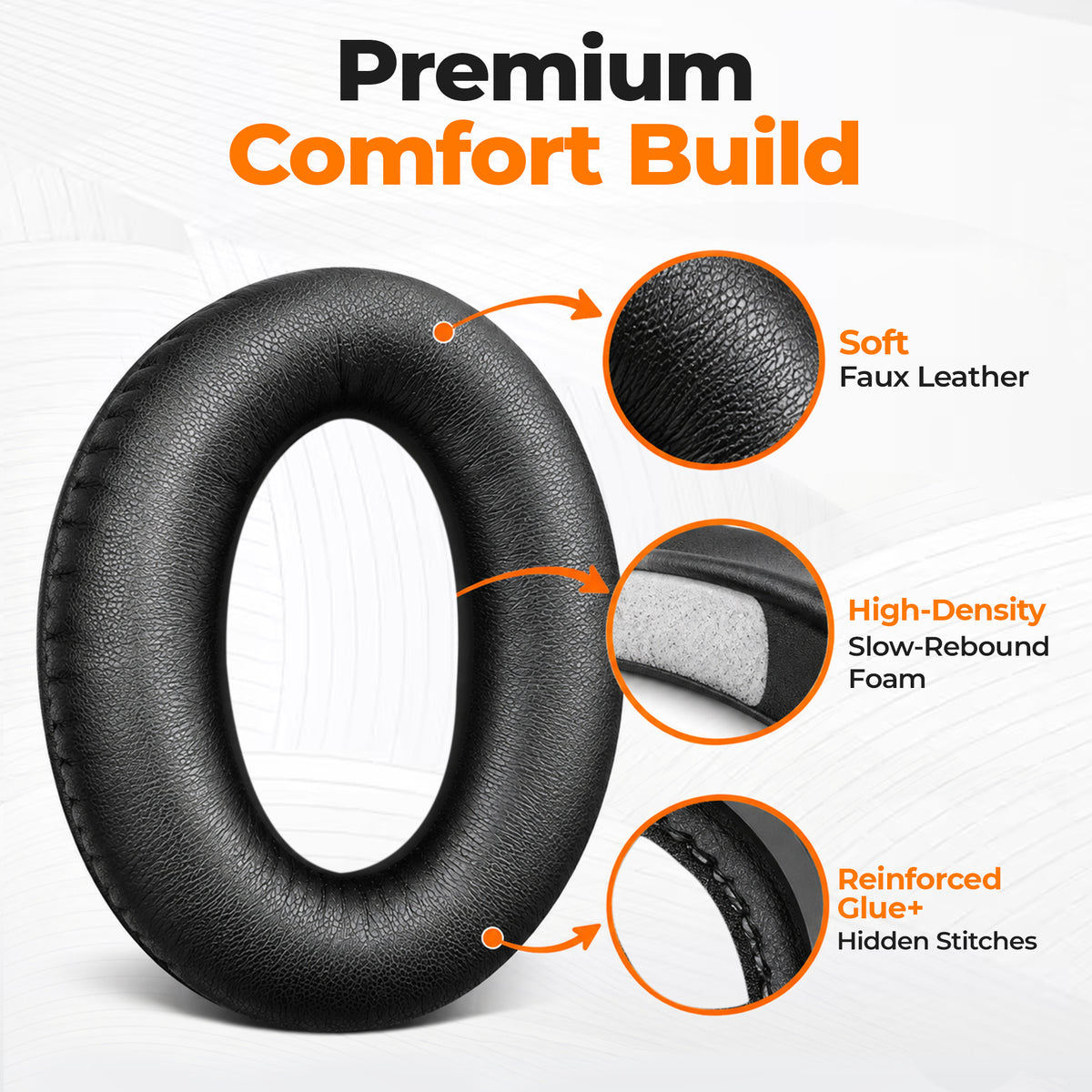 Replacement ear cushions and foam kit for Bose A20 and Aviation Headset X (A10), photo 4