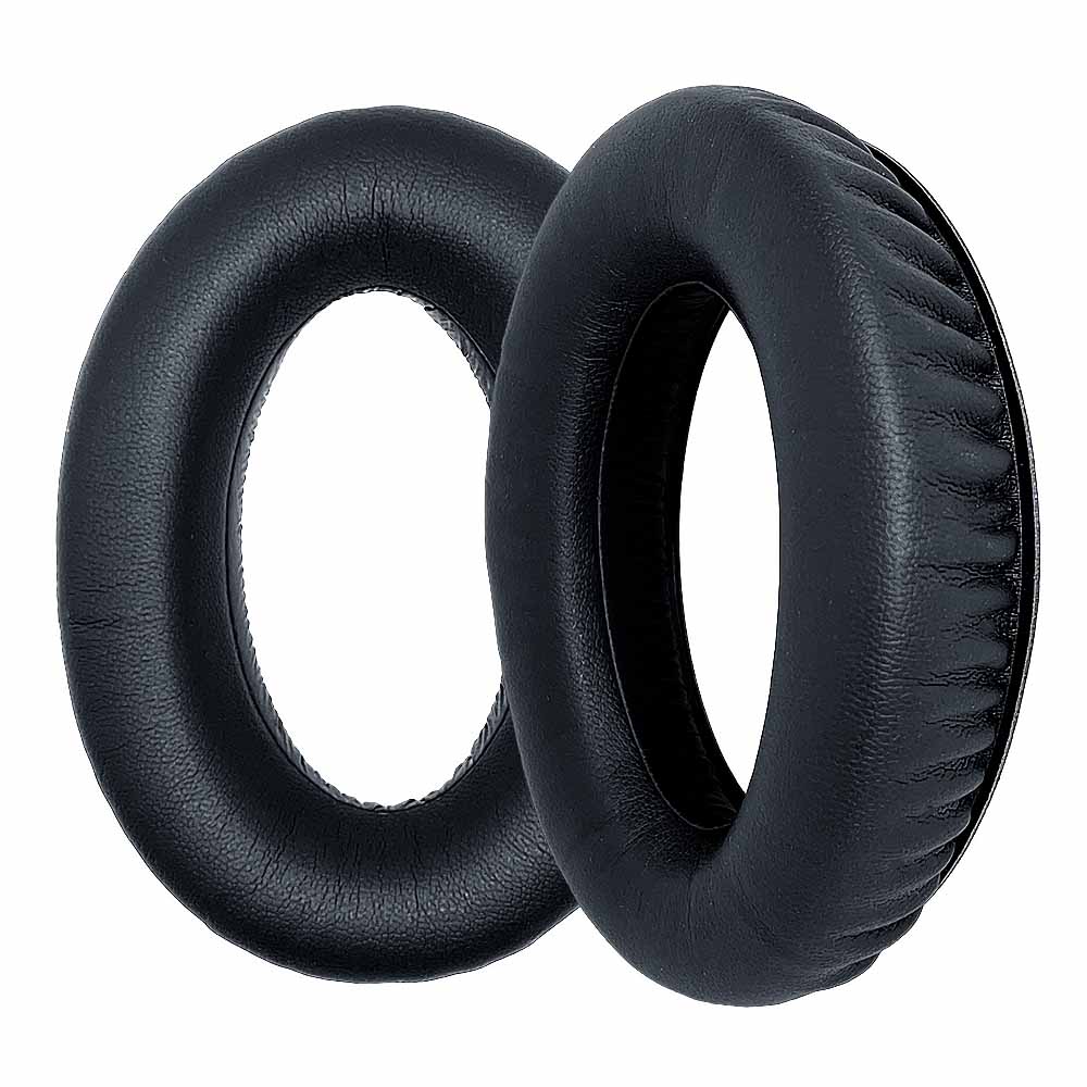 CentralSound Replacement Ear Pads Cushion Set for Sennheiser HD650 HD600 HD580 HD660S HD565 HD545 HD535 HD6XX HD58X Headphones | Velour | Protein Leather | Black - CentralSound