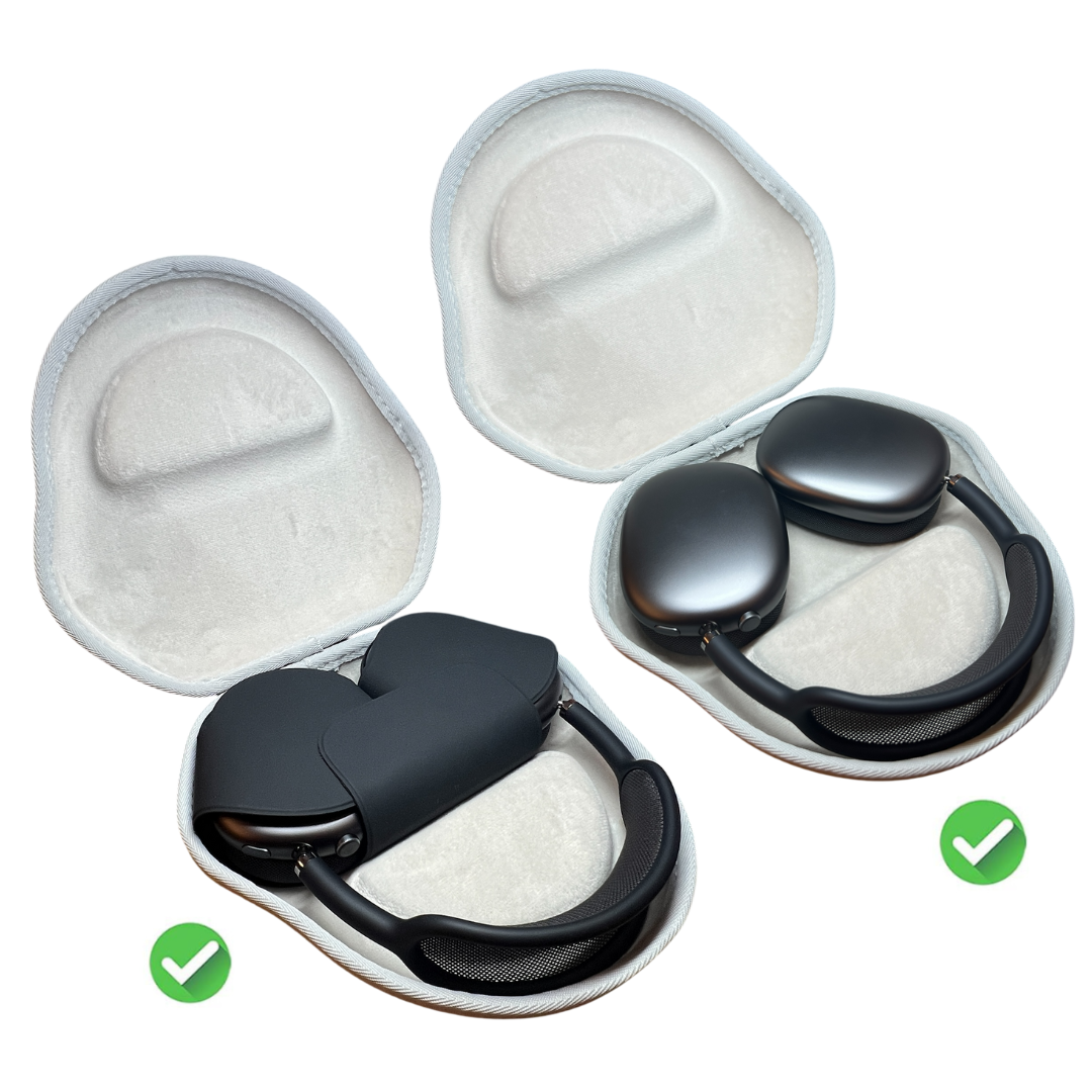 CentralSound Hard Cover Carrying Case for Apple AirPods Max Headphones Black - CentralSound