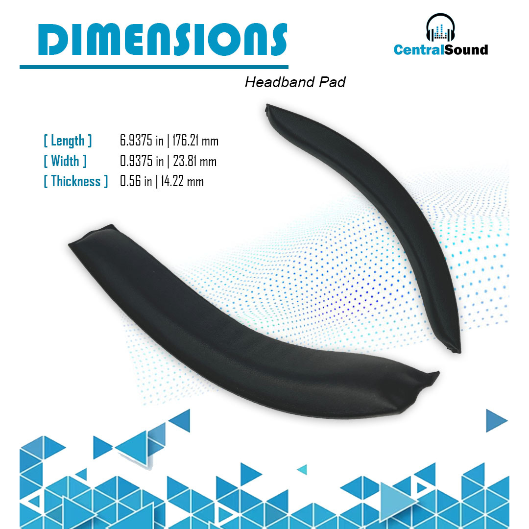 CentralSound Replacement Ear Pads and Headband Pad Cushion for Sennheiser PXC450 PXC350 PC350 PC350 SE HD380 PRO HME95 HMEC250 G4ME Zero Game Zero - CentralSound
