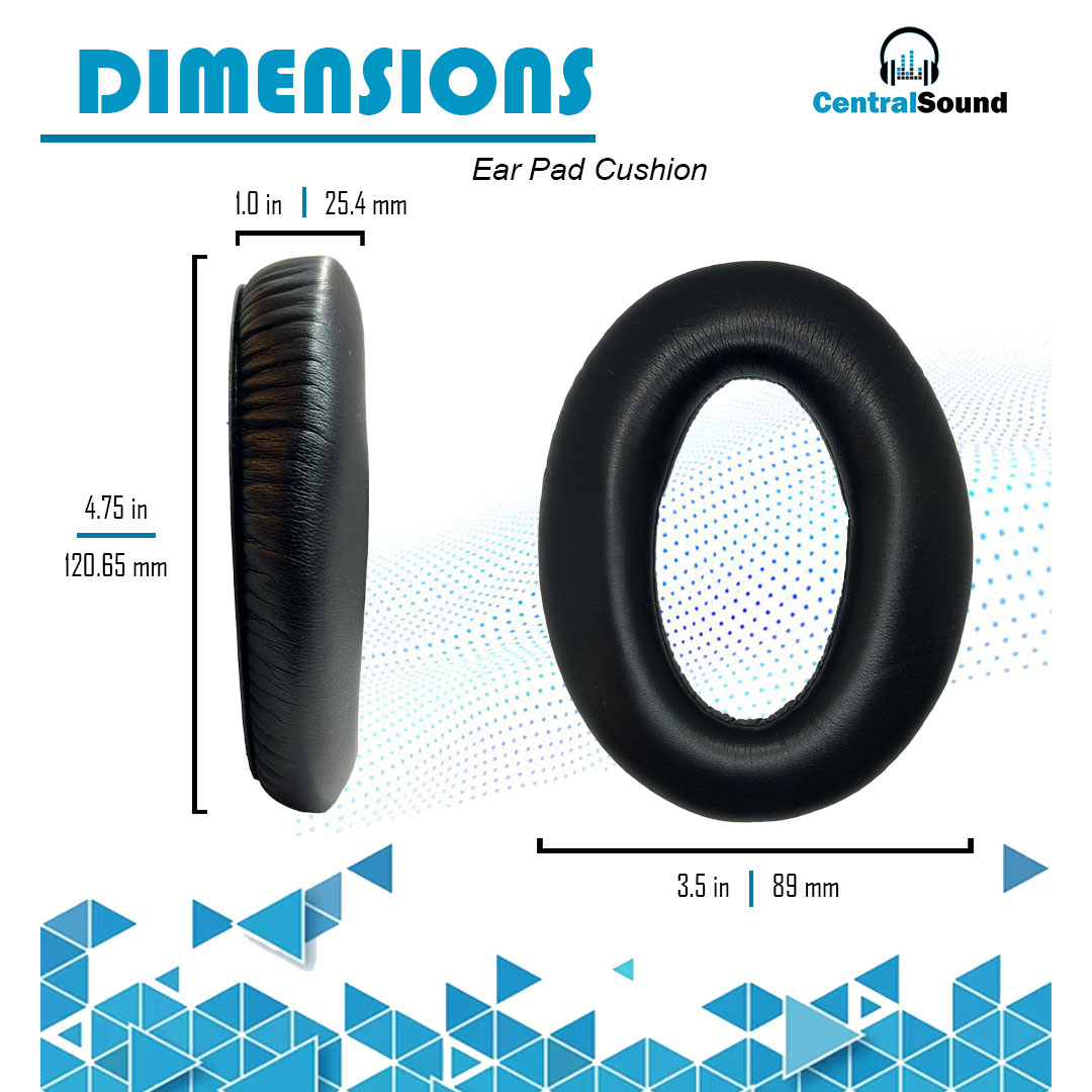 CentralSound Replacement Ear Pads and Headband Pad Cushion for Sennheiser PXC450 PXC350 PC350 PC350 SE HD380 PRO HME95 HMEC250 G4ME Zero Game Zero - CentralSound