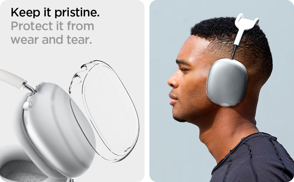 Clear Case Protector Ear Cups Skin Cover Bumper for Apple AirPods Max Headphones - CentralSound