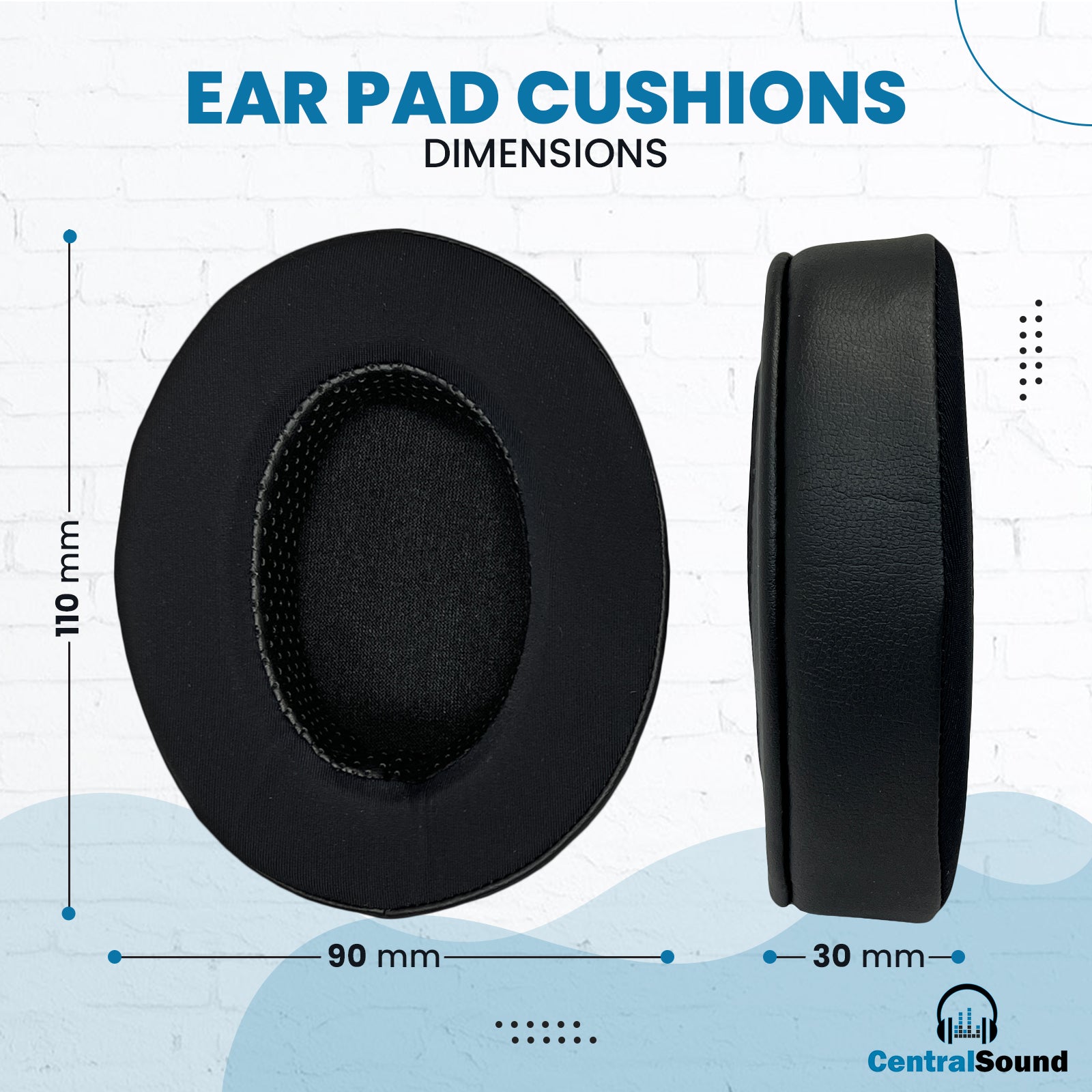 Arctis SteelSeries Nova Pro Wireless Premium XL Ear Pad Cushions by CentralSound - CentralSound