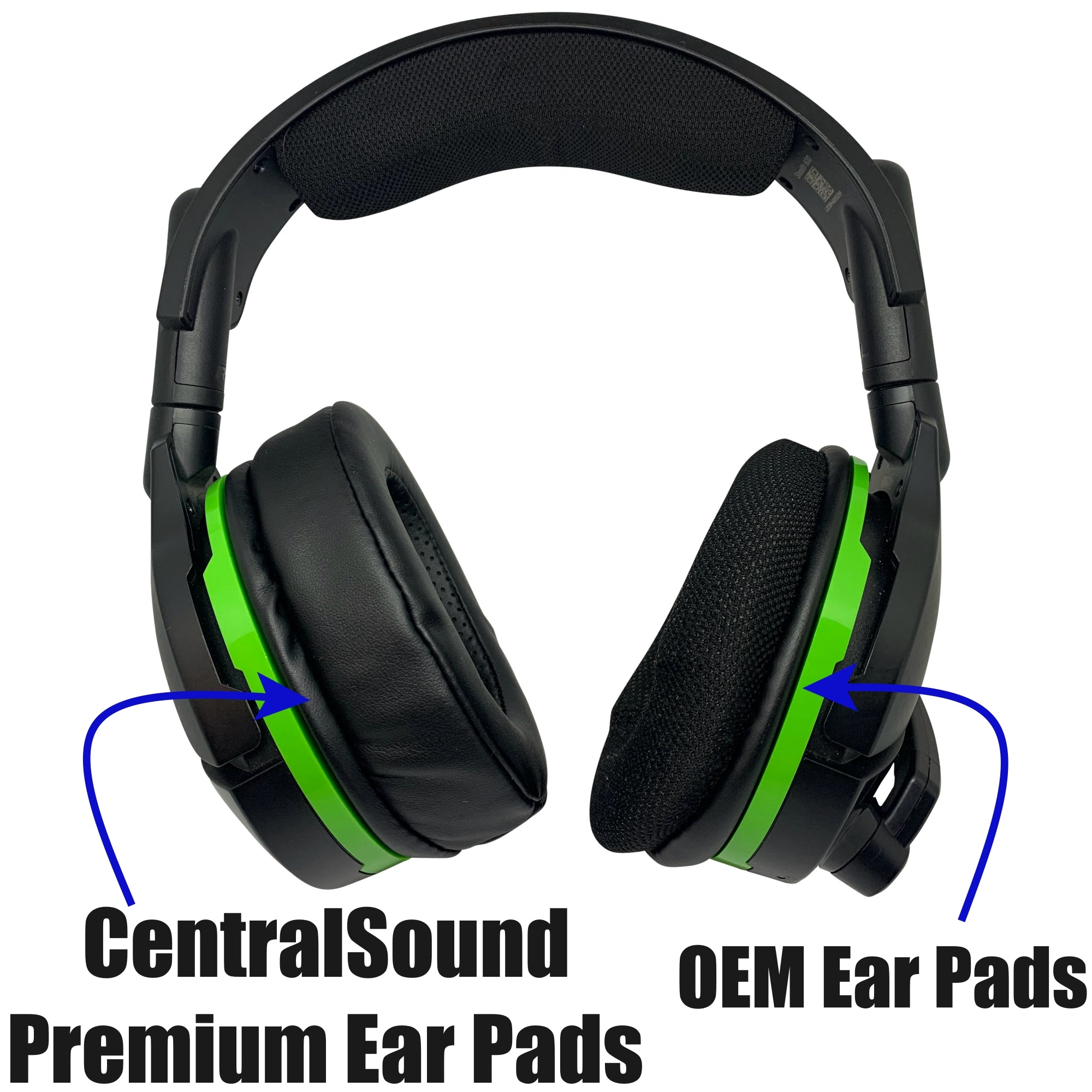 CentralSound Premium XL Replacement Ear Pads for Turtle Beach Gaming Headsets - CentralSound