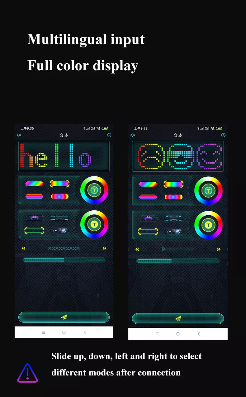 Halloween Party Full Color LED Face-Changing Glowing Mask APP Controlled - CentralSound