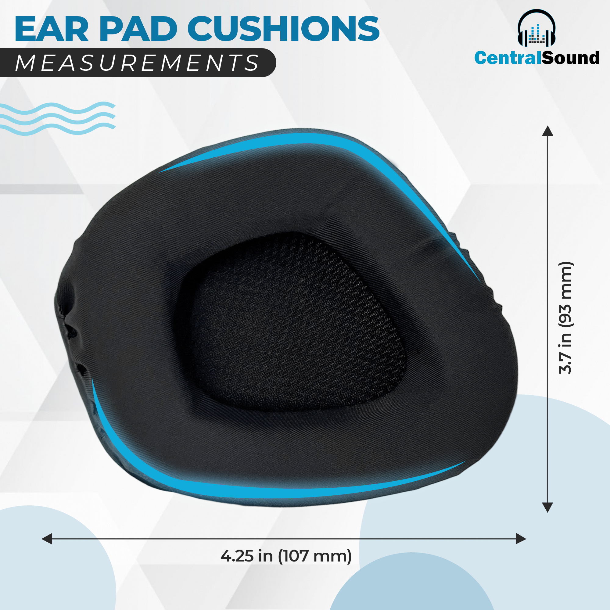 CentralSound Replacement Cooling Gel Upgraded Ear Pad Cushions for Corsair VOID PRO - RGB - Elite Gaming Headset - CentralSound