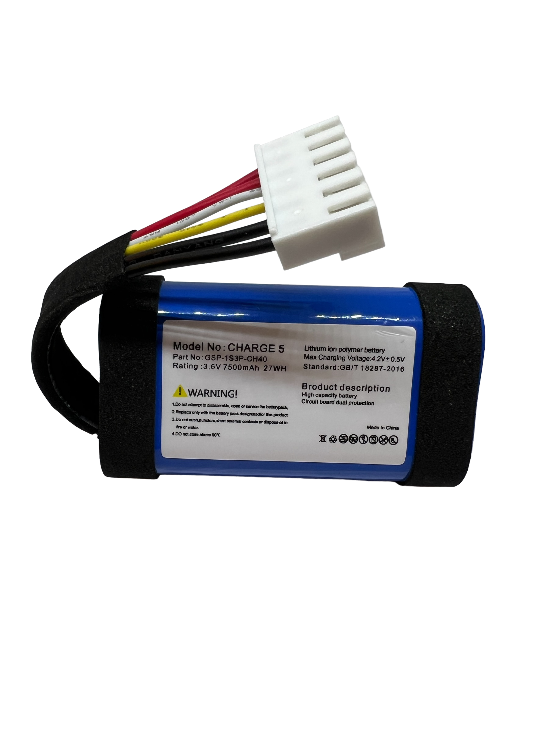 Battery for JBL Charge 5 Wireless Bluetooth Speaker JBLCHARGE5BLUAM GSP-1S3P-CH4A GSP1S3P-CH40 - CentralSound