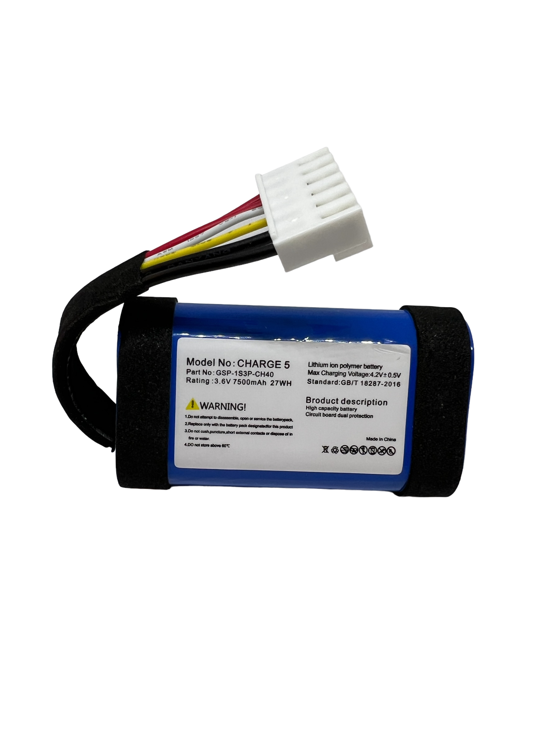 Battery for JBL Charge 5 Wireless Bluetooth Speaker JBLCHARGE5BLUAM GSP-1S3P-CH4A GSP1S3P-CH40 - CentralSound