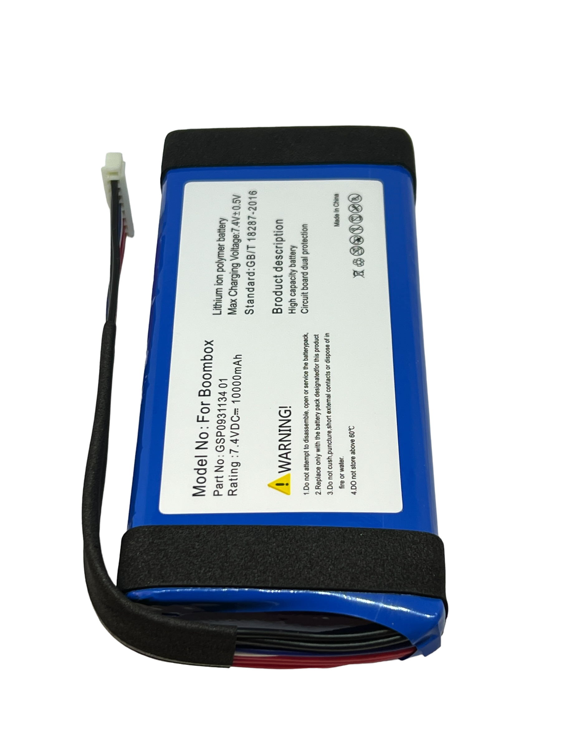 New Replacement Battery for JBL Boombox 1 10000mAh 7.4V GSP0931134 01 JEM3316 JEM3317 JEM3318 - CentralSound