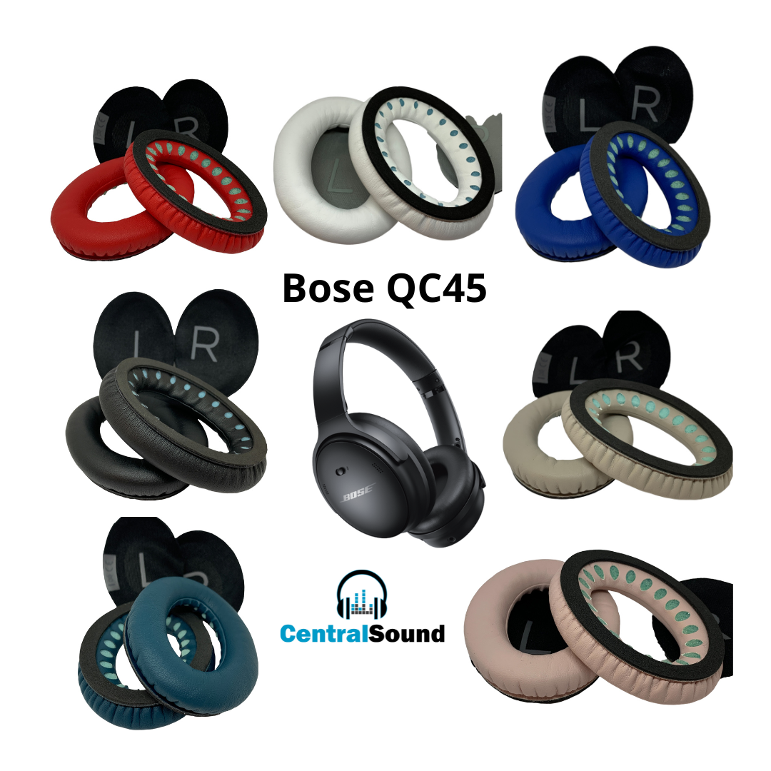CentralSound Memory Foam Ear Pad Cushions for Bose QuietComfort 45 QC4