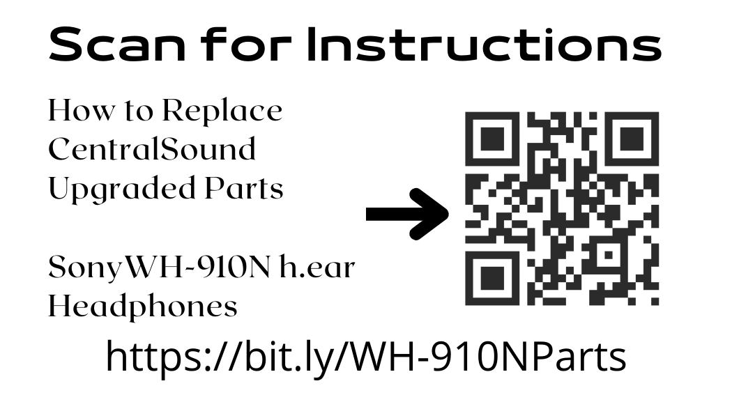 Replacement Side Cover Slider Parts UPGRADE KIT for Sony WH910N WH-910N H.Ear on 3 Headphones - CentralSound