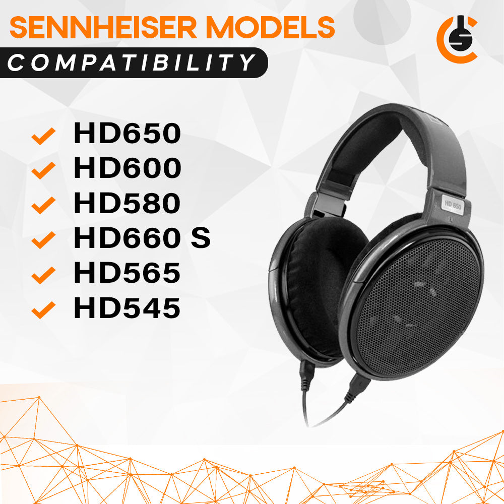 Ear Pads for Sennheiser HD600 HD650 HD580 HD565 HD545 Earpads Cushion +  Headband