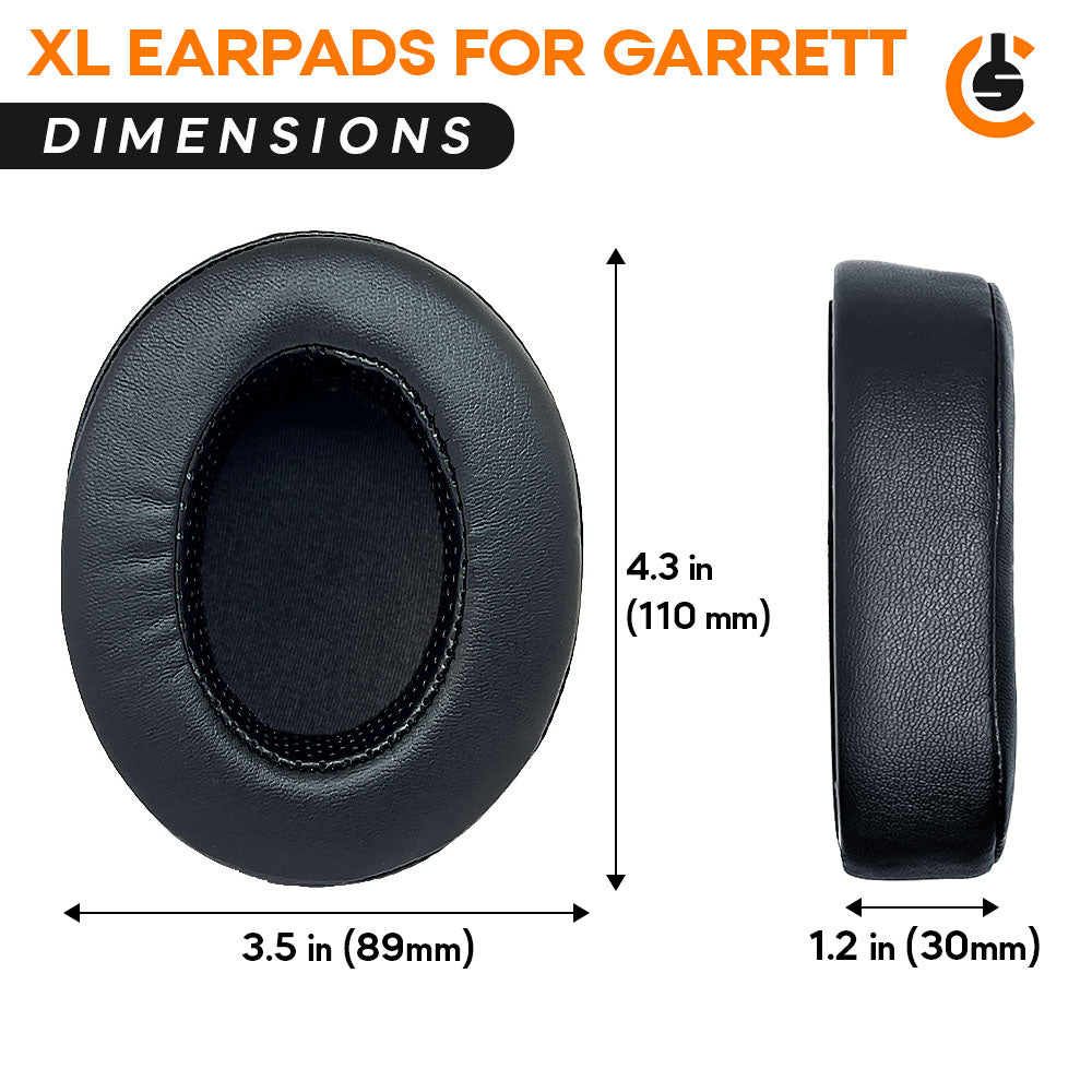 CS Replacement Upgraded Ear Pad Cushions for Garrett Z-Lynk MS-2 MS-3 Metal Detecting Headsets | Cooling Gel | Ultra Plush | Memory Foam - CentralSound