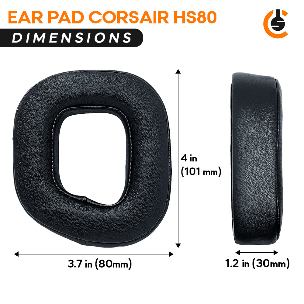 WC Freeze HS80 - Cooling Gel Earpads for Corsair HS80 RGB Wireless, Wired,  & HS80 Max by Wicked Cushions - Elevate Comfort, Thickness & Sound  Isolation for Epic Gaming Sessions