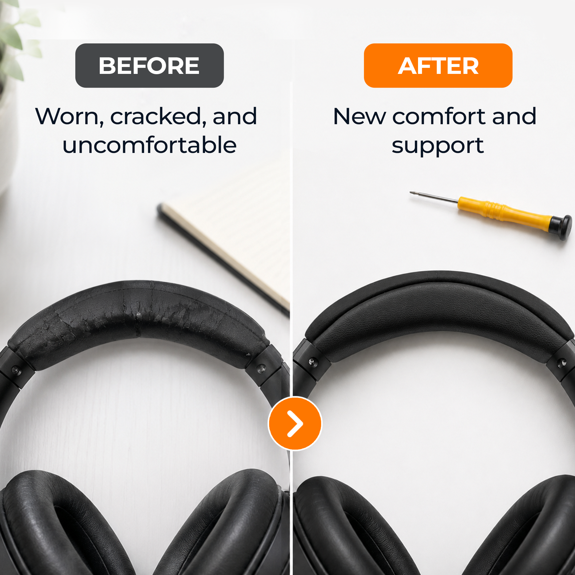 CS Replacement Headband Pad Cushion for Sony WH-XB910N Headphones YY2951