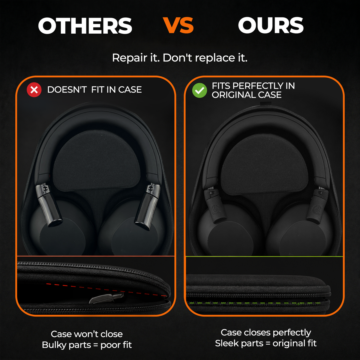 CentralSound Replacement Parts for Headphones and Gaming Headsets