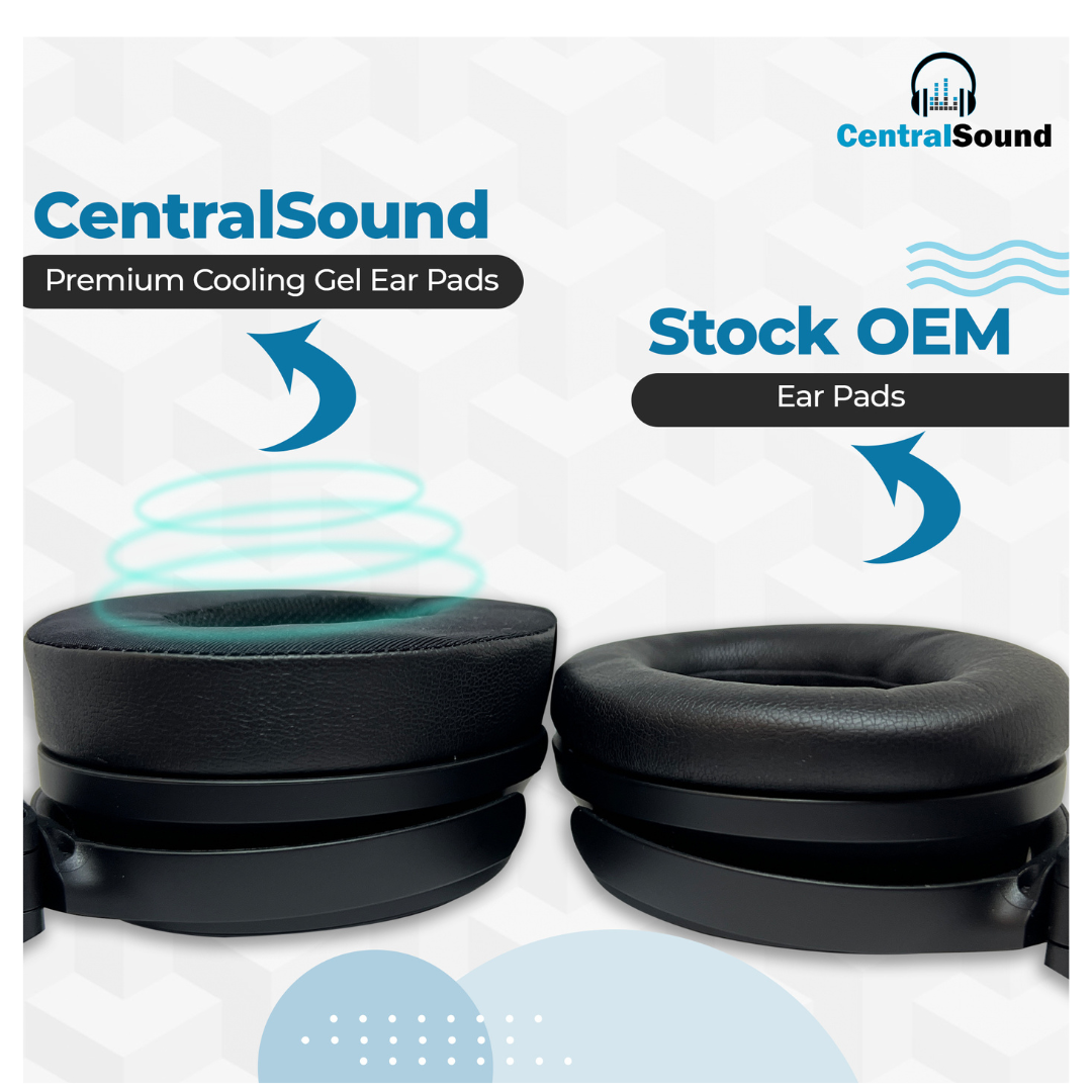 CS Cooling Gel Ear Pad Cushions for Beats Studio 2 | 3 Headphones Black - CentralSound