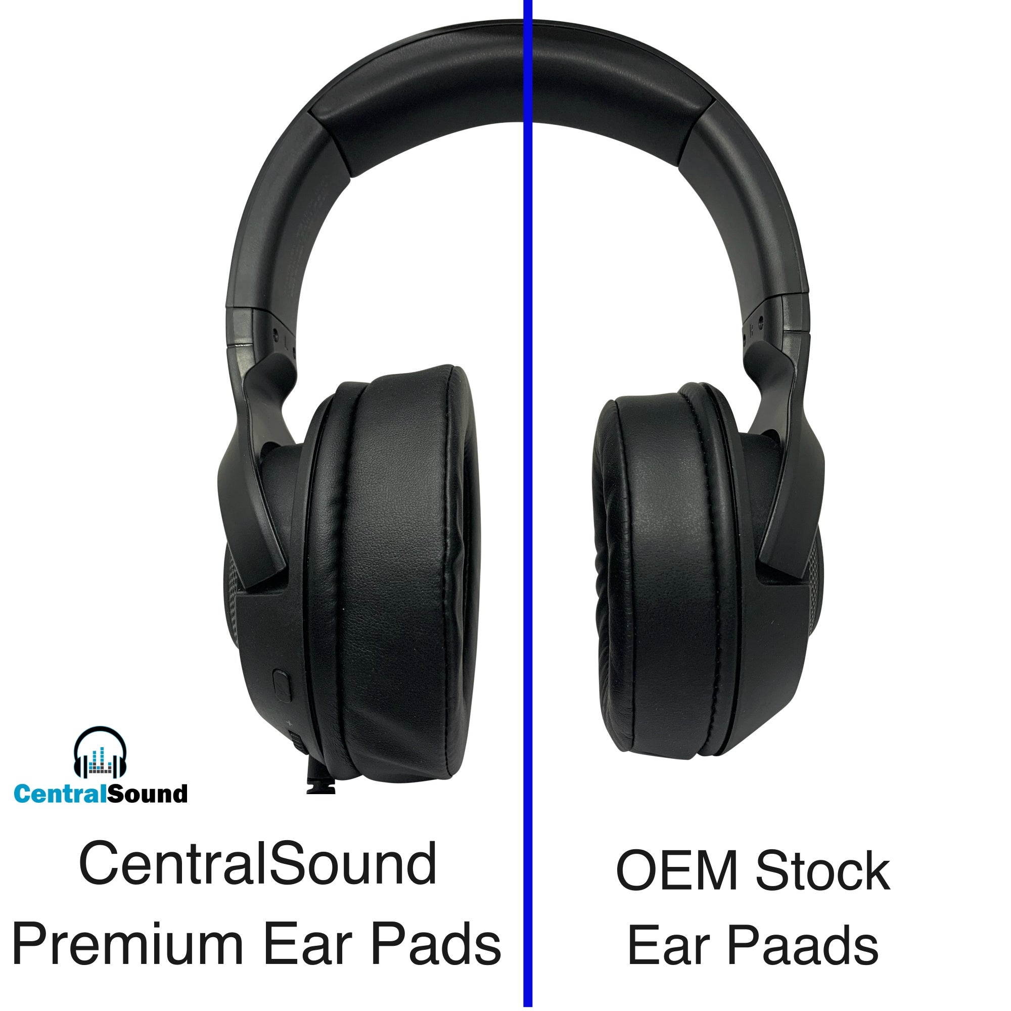 CentralSound Premium XL Oval Replacement Ear Pads for Razer Gaming Headsets - CentralSound
