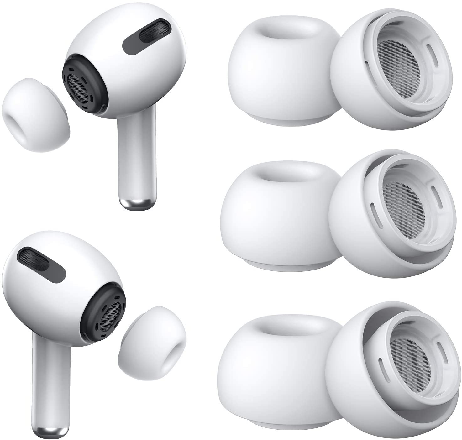 CentralSound Replacement Ear Bud Tips for Apple AirPods Pro - CentralSound