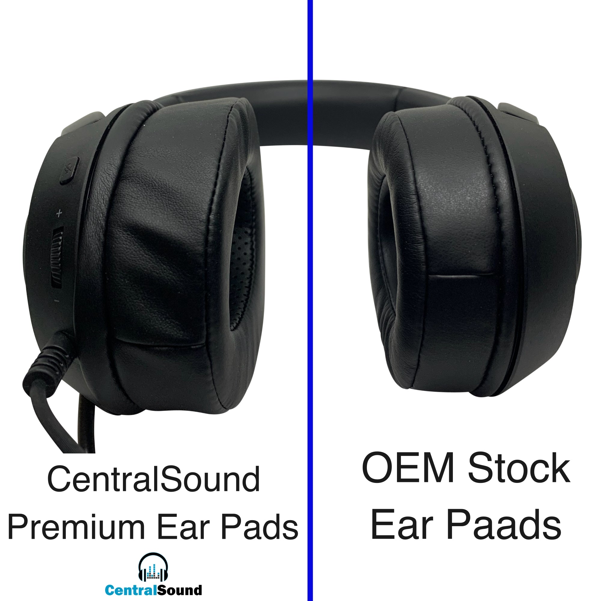 CentralSound Premium XL Oval Replacement Ear Pads for Razer Gaming Hea