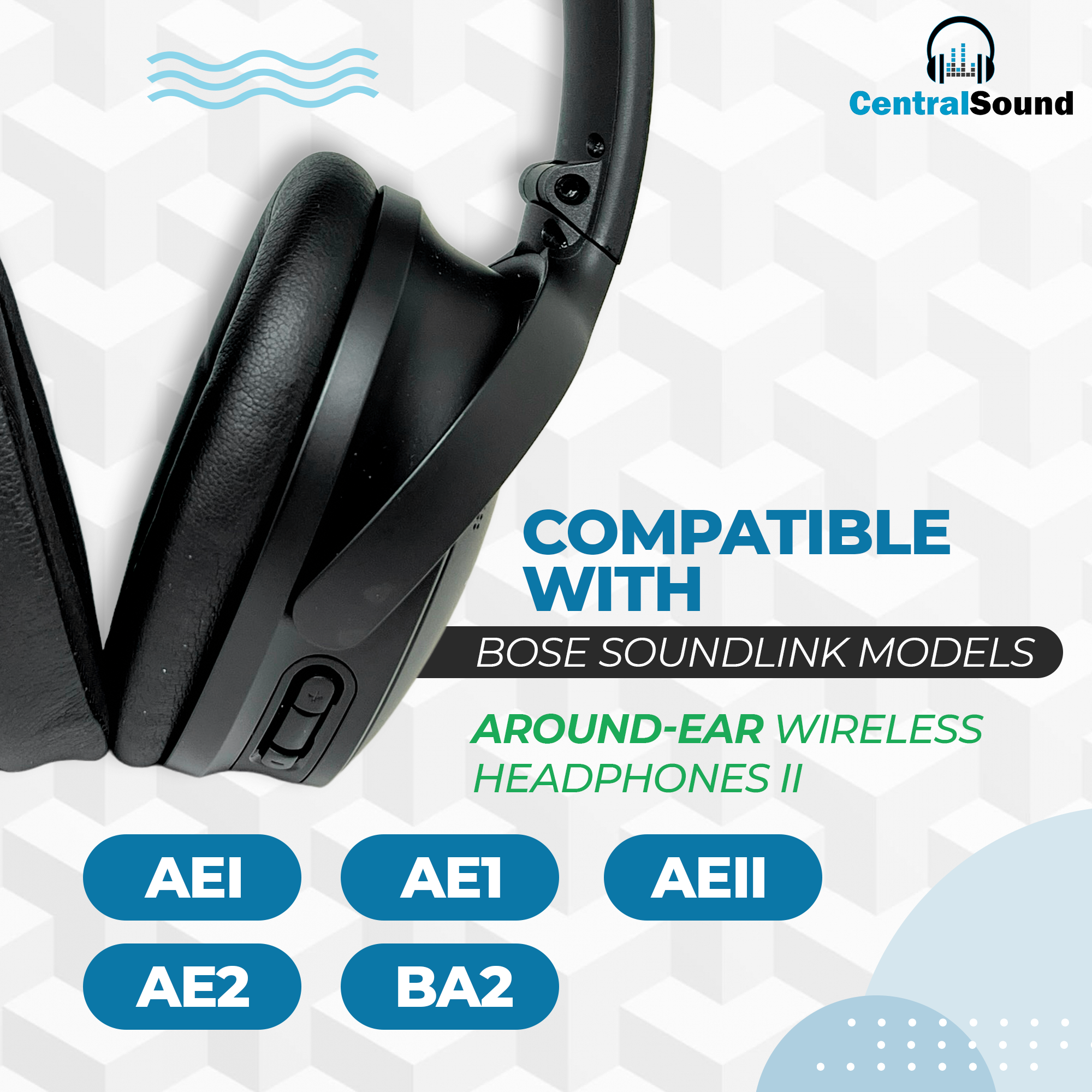CentralSound Bose QuietComfort QC35 QC45 Premium Ear Pad Cushions