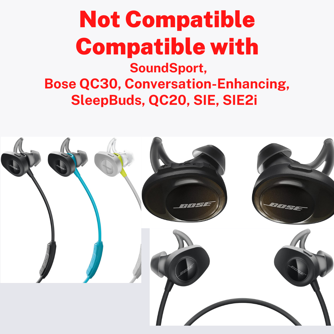 Replacement Ear Buds Tips for Bose QuietComfort Earbuds - CentralSound