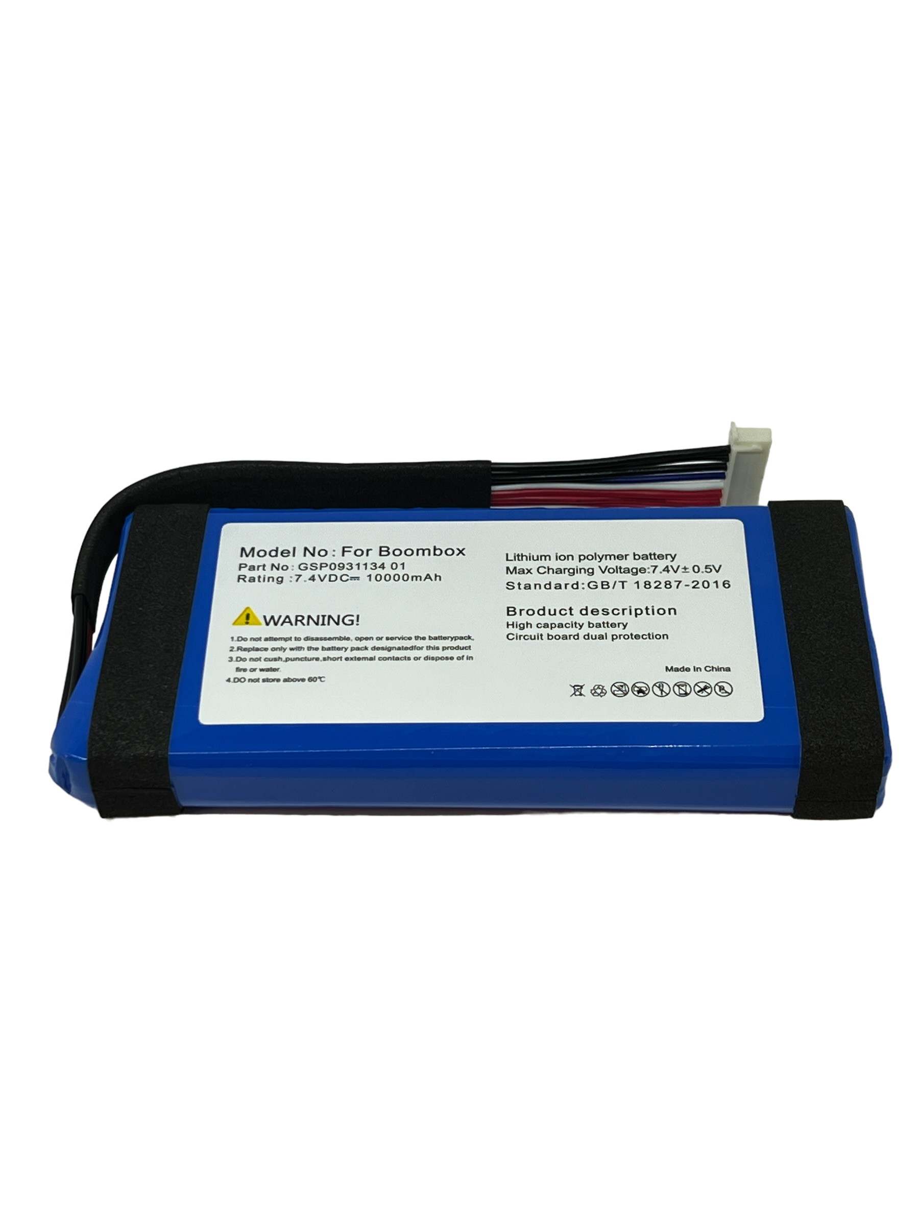 New Replacement Battery for JBL Boombox 1 10000mAh 7.4V GSP0931134 01 JEM3316 JEM3317 JEM3318 - CentralSound