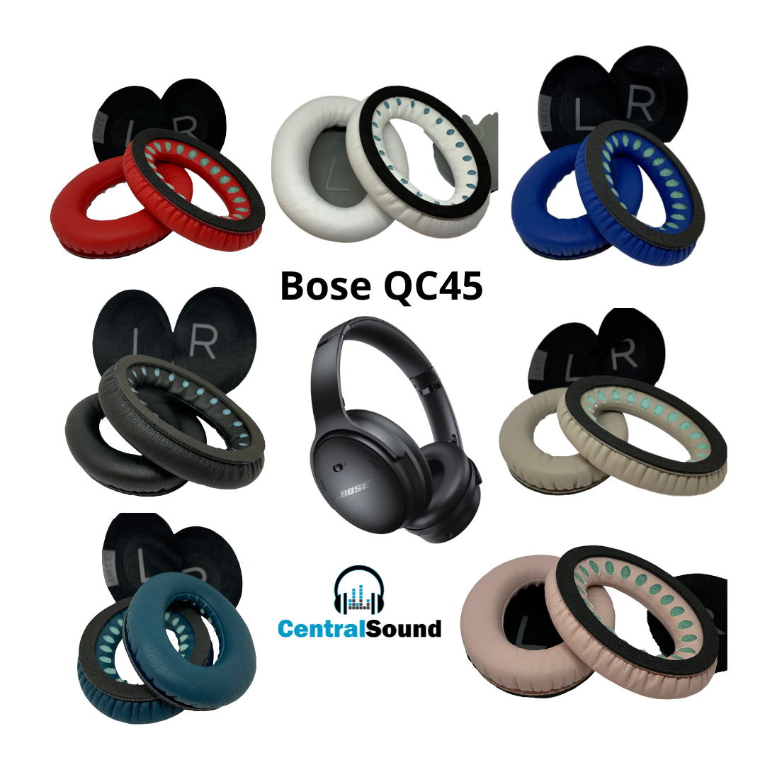 CentralSound Memory Foam Ear Pad Cushions for Bose QuietComfort 45
