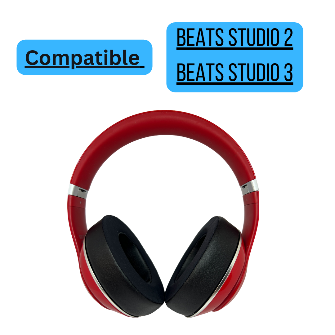 CS Cooling Gel Ear Pad Cushions for Beats Studio 2 | 3 Headphones Black - CentralSound